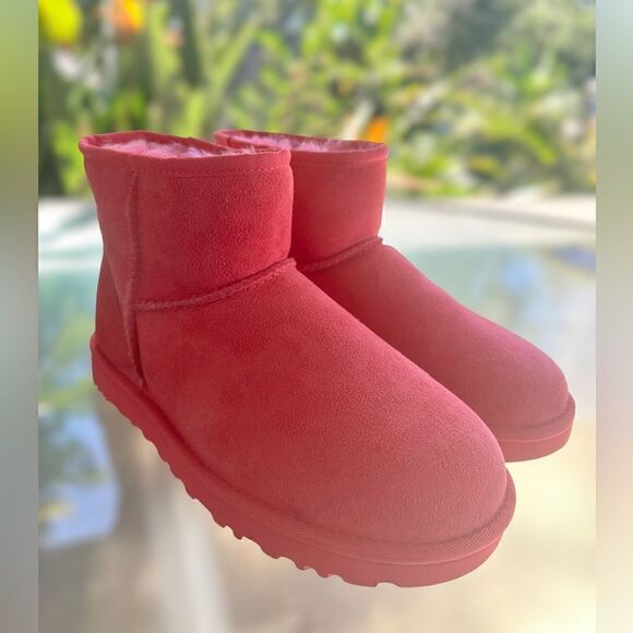 UGG Classic Mini II Pink Winter Boot Size 6 - Picture 7 of 14
